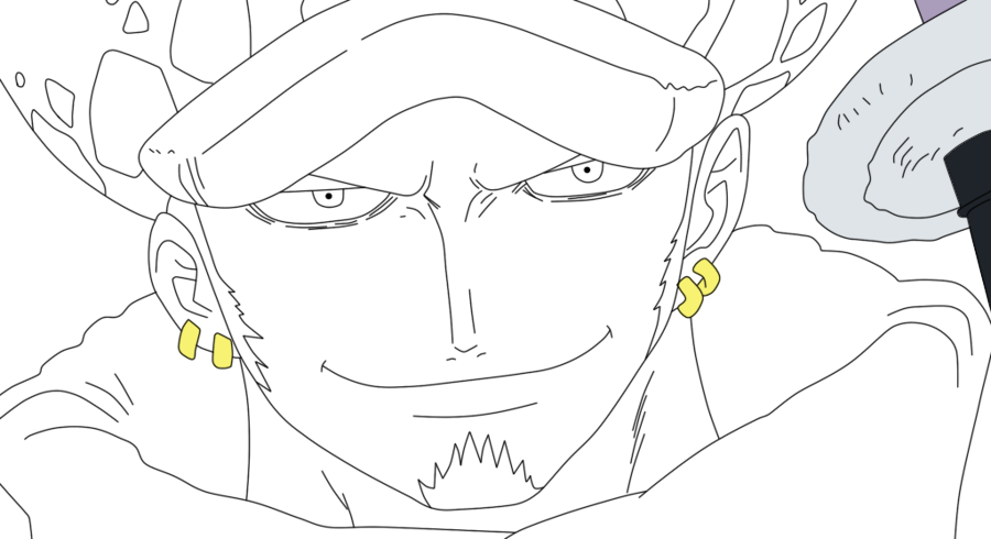 Trafalgar Law From One Piece (Digital Art + Full Process) — Steemkr